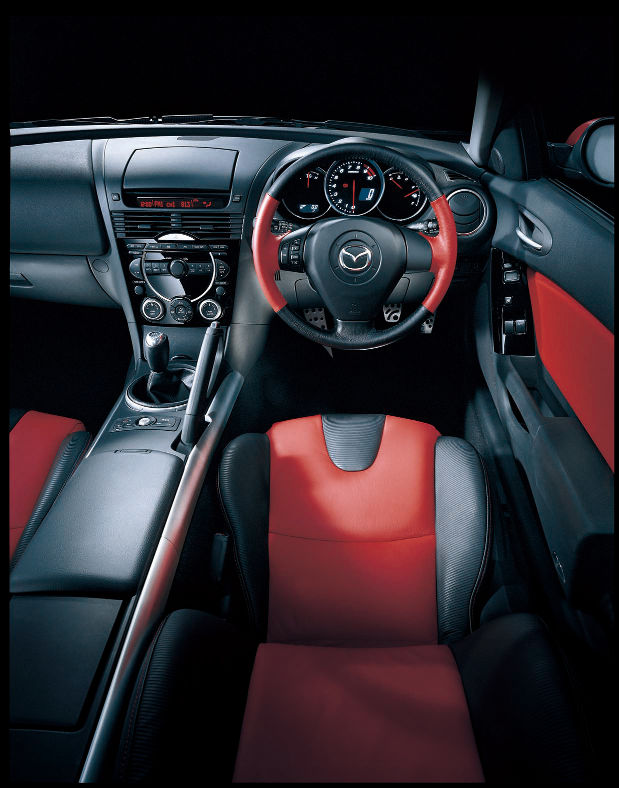 RX-8 Type S two-tone red interior