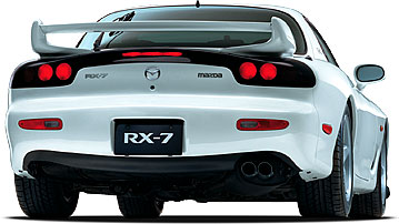 White RX-7 R Bathurst R rear view